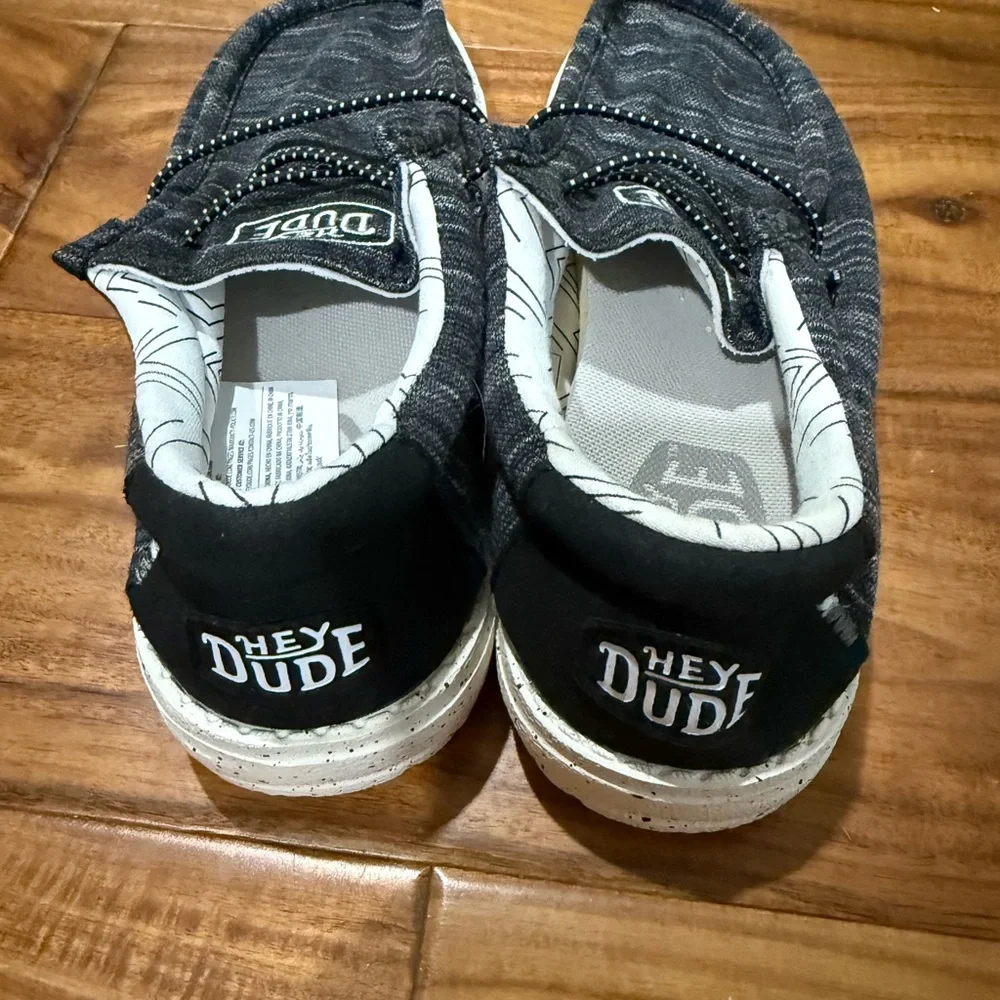 Hey Dude Boys’ Charcoal Slip-On Loafers - Picture 4 of 5